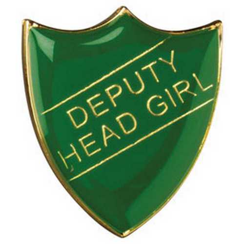 SCHOOL SHIELD BADGE (DEPUTY HEAD GIRL) BLUE - 1.25in
