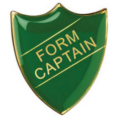 SCHOOL SHIELD BADGE (FORM CAPTAIN) BLUE - 1.25in