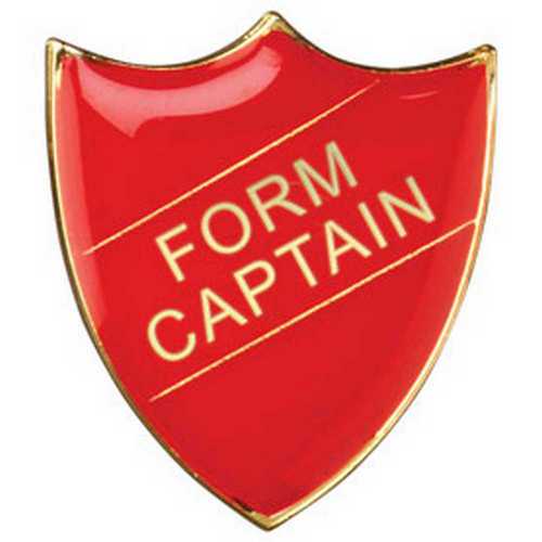 SCHOOL SHIELD BADGE (FORM CAPTAIN) BLUE - 1.25in