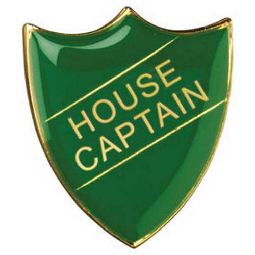 SCHOOL SHIELD BADGE (HOUSE CAPTAIN) BLUE - 1.25in