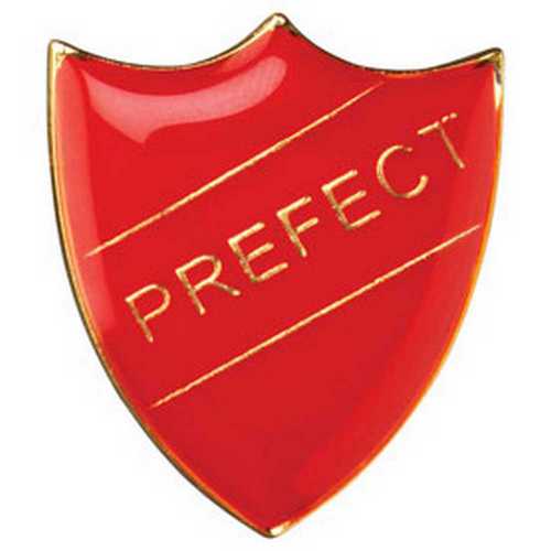 SCHOOL SHIELD BADGE (PREFECT) BLUE - 1.25in