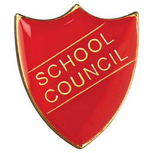 SCHOOL SHIELD BADGE (SCHOOL COUNCIL) BLUE - 1.25in