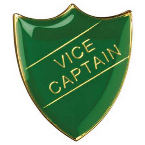 SCHOOL SHIELD BADGE (VICE CAPTAIN) BLUE - 1.25in