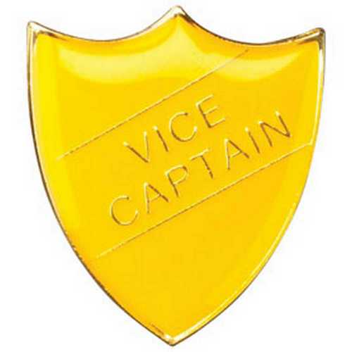 SCHOOL SHIELD BADGE (VICE CAPTAIN) BLUE - 1.25in