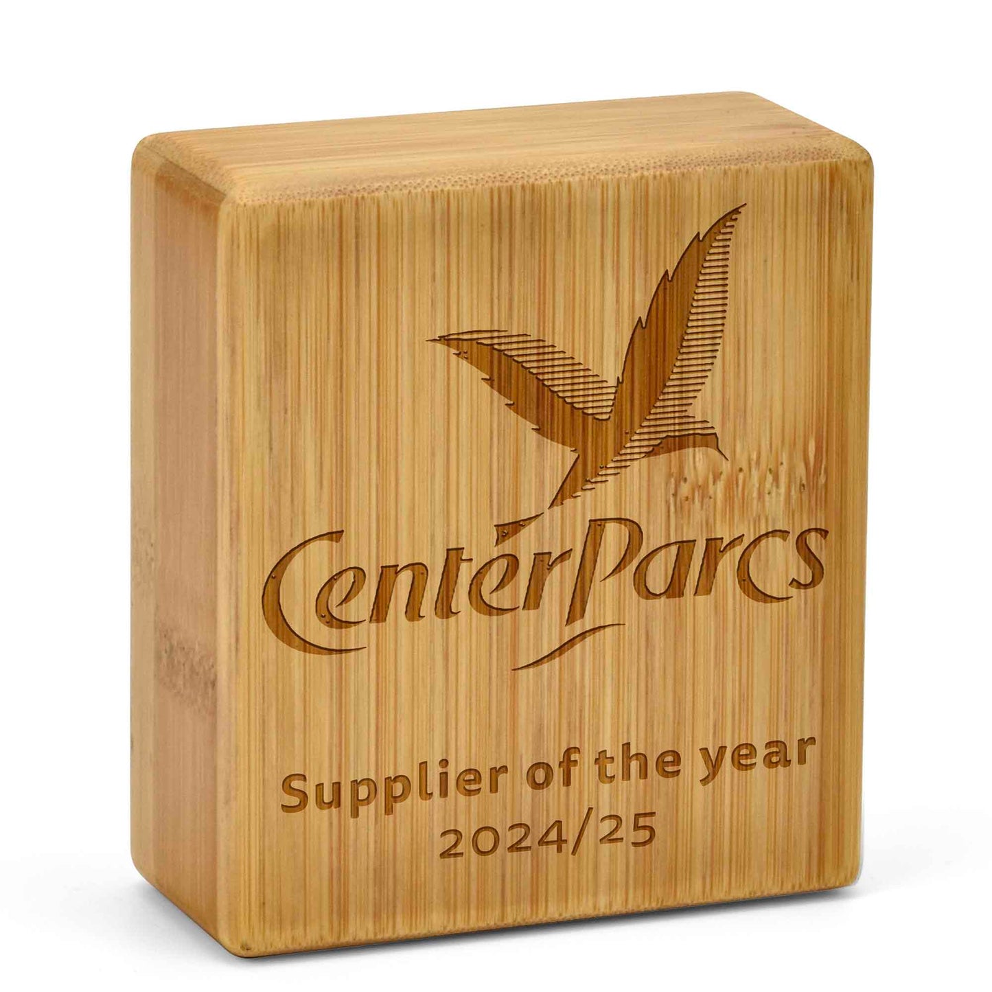 Laser Bamboo Block 9cm (3 1/2")