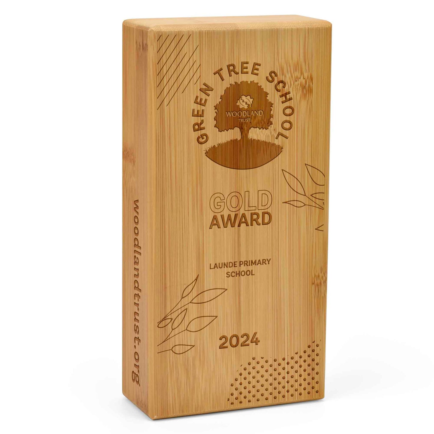 Laser Bamboo Block 20cm (8")