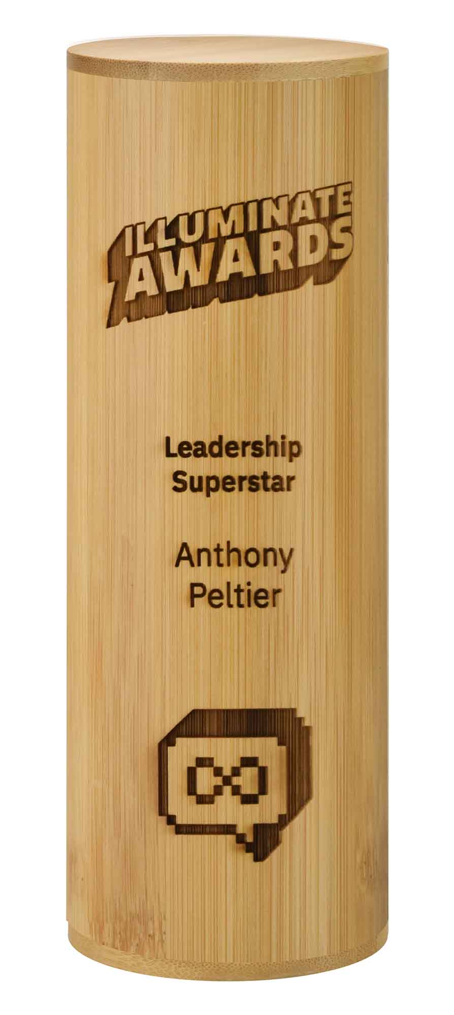 Laser Bamboo Cylinder 20cm (8")