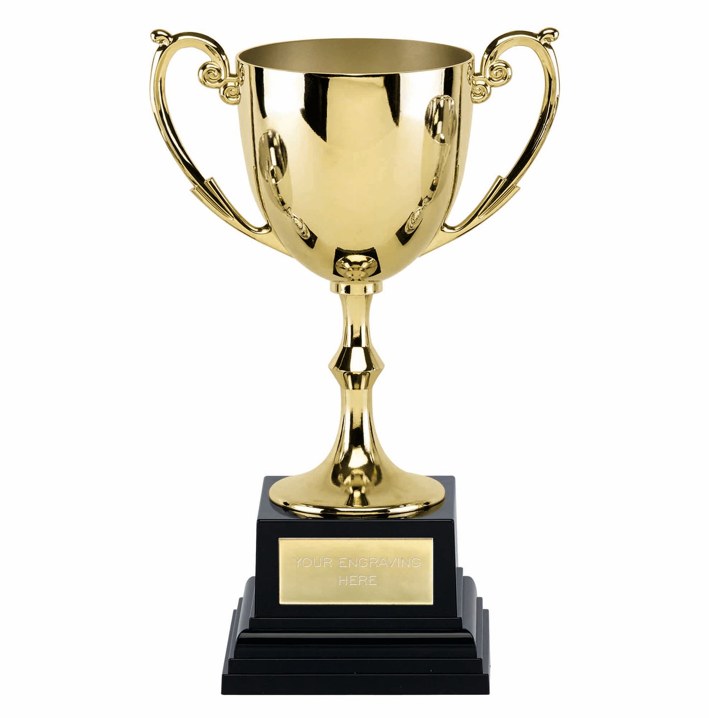 Recognition Gold Nickel Plated Presentation Cup On A Heavyweight Base 14cm (5 1/2")