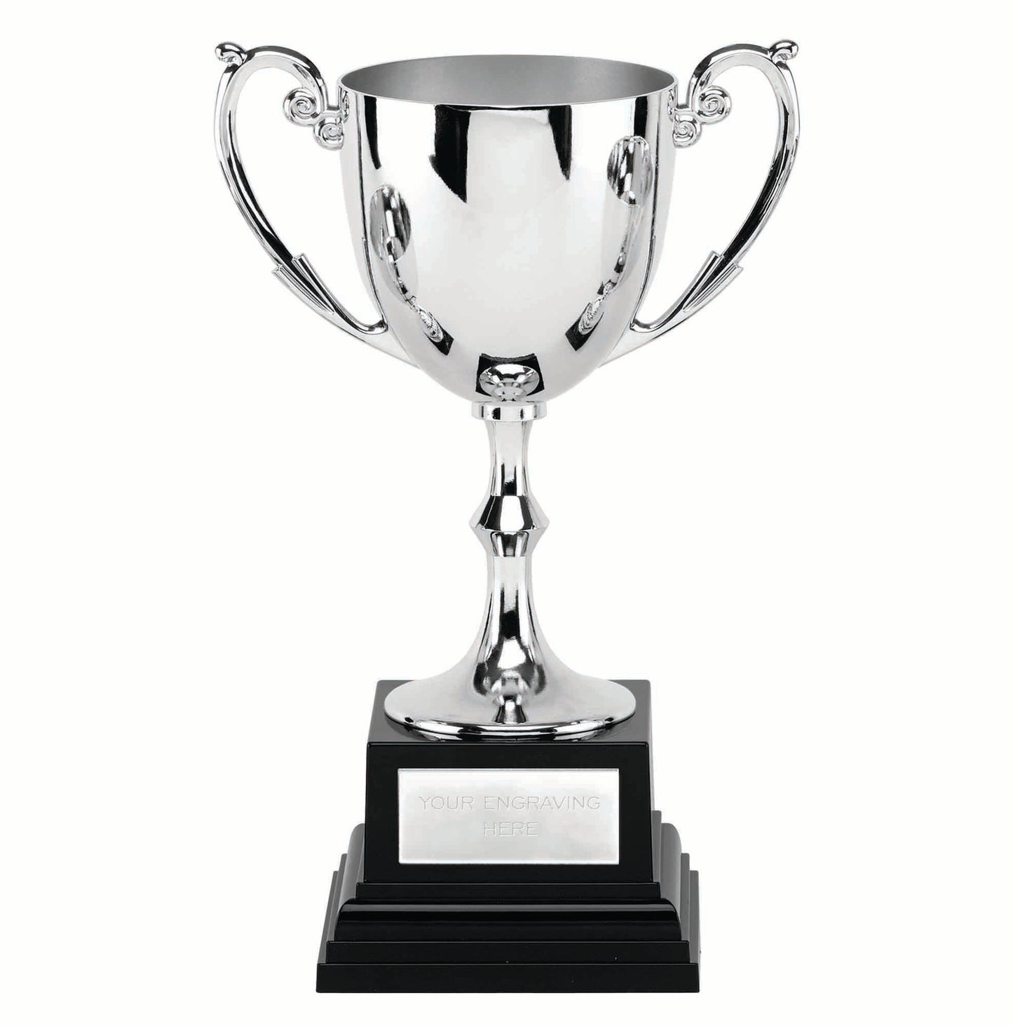 Recognition Silver Nickel Plated Presentation Cup On A Heavyweight Base 14cm (5 1/2")