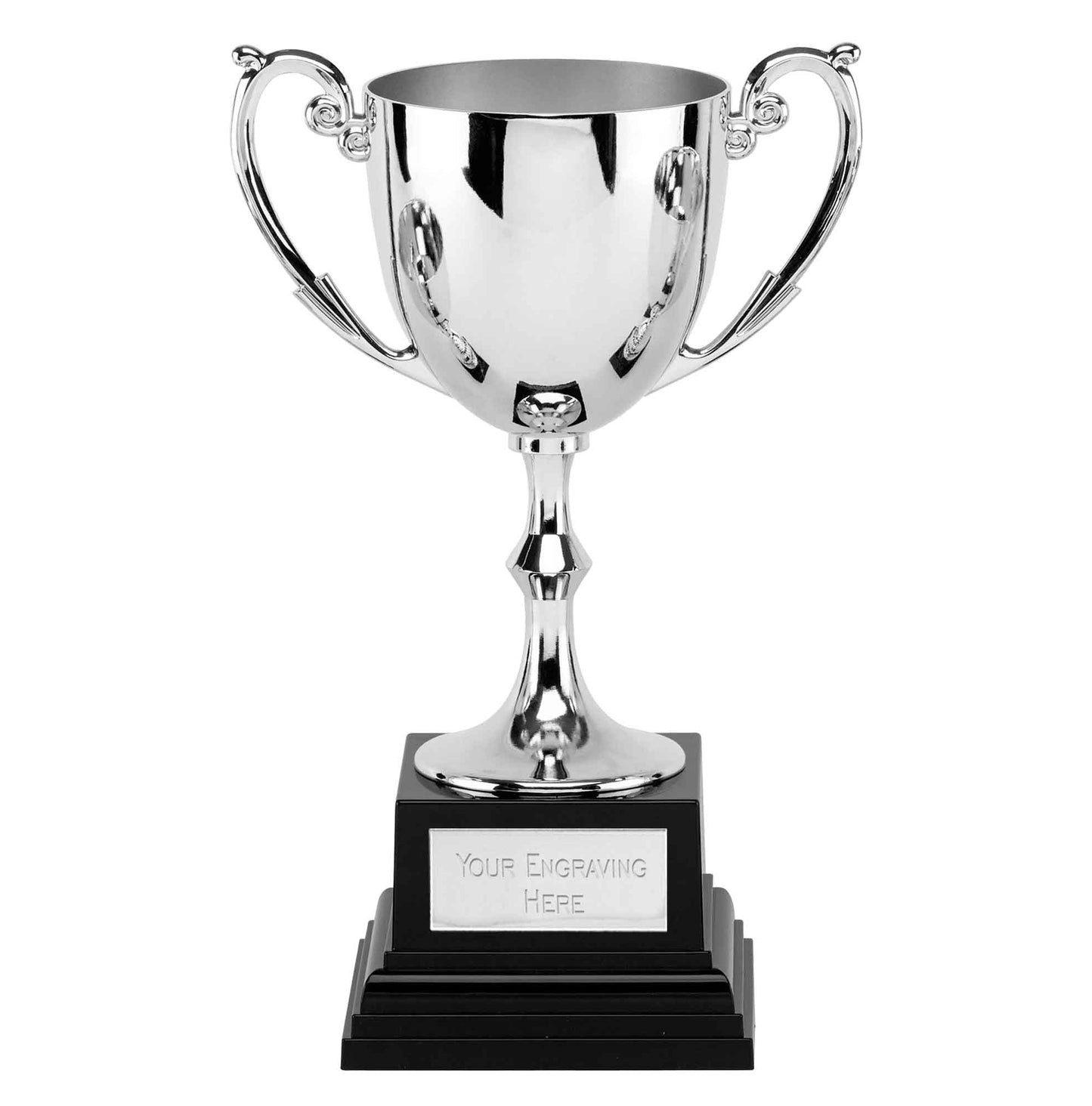 Recognition Silver Nickel Plated Presentation Cup On A Heavyweight Base 17cm (6 3/4")