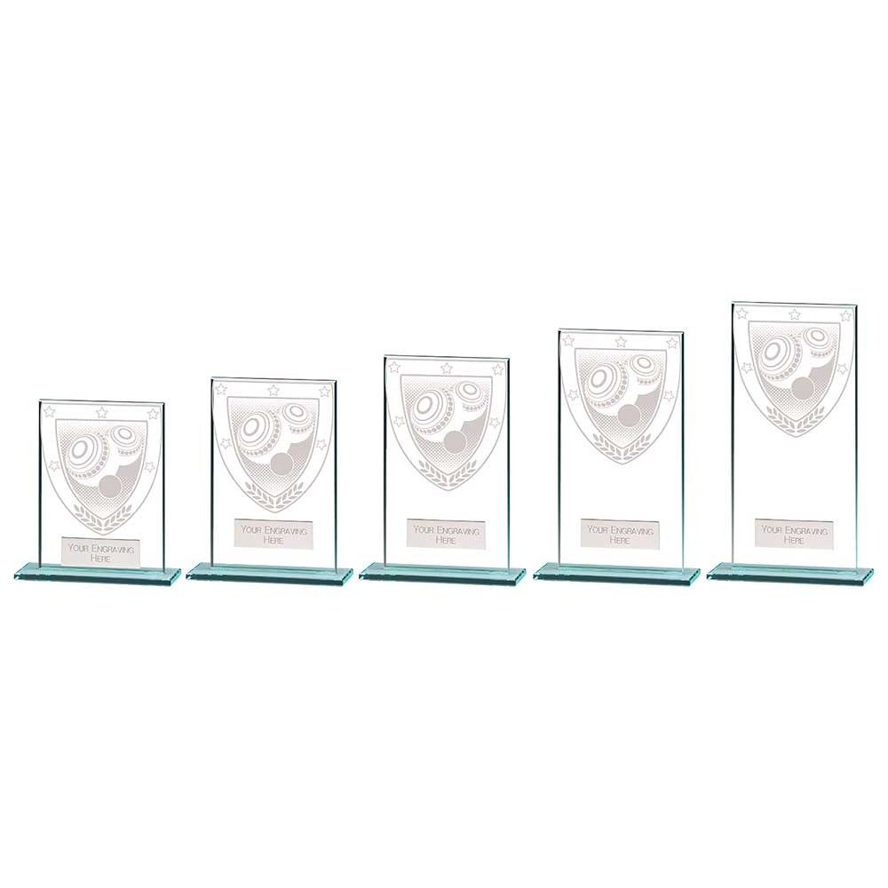 Millennium Lawn Bowls Jade Glass Award