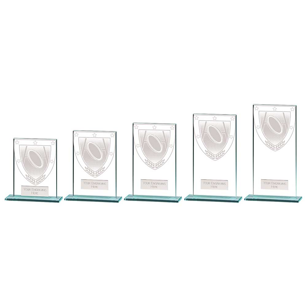 Millennium Rugby Jade Glass Award