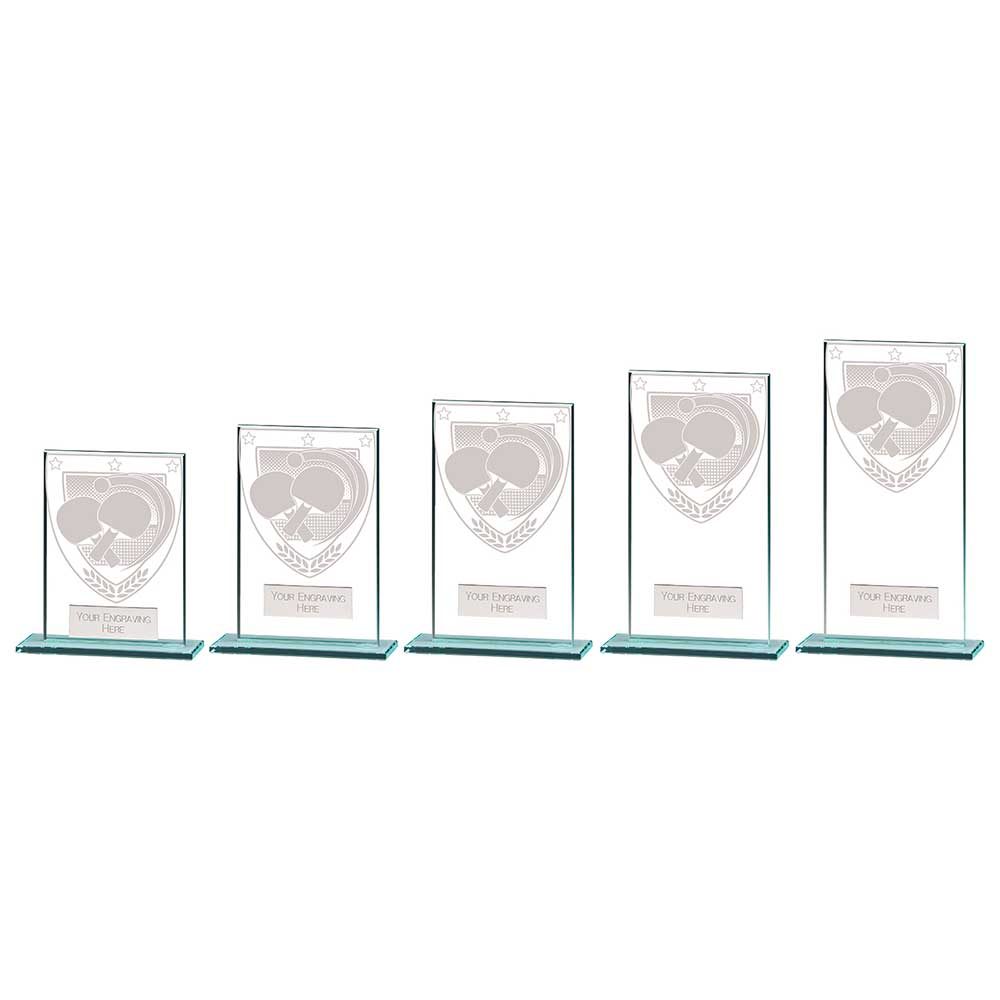 Millennium Table Tennis Jade Glass Award
