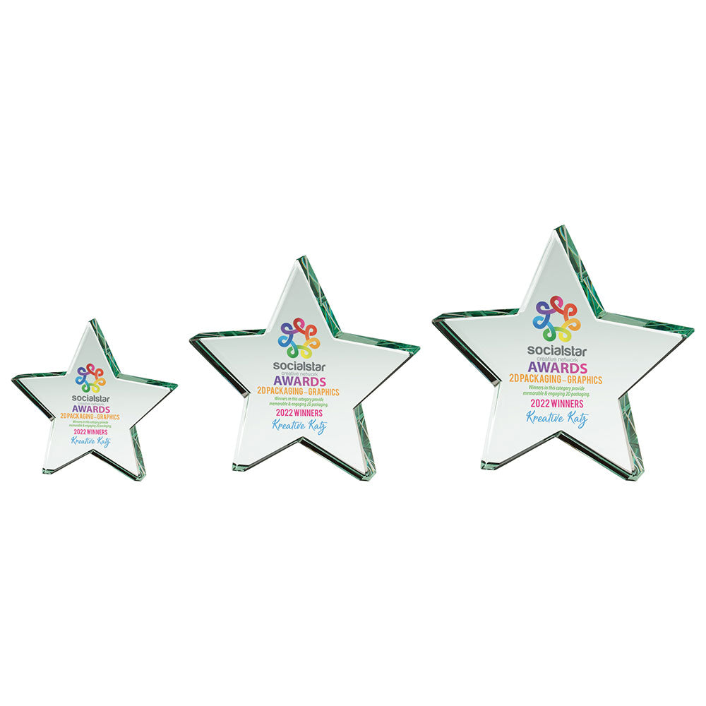 Aurora Jade Star Glass Award