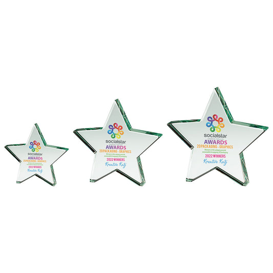 Aurora Jade Star Glass Award