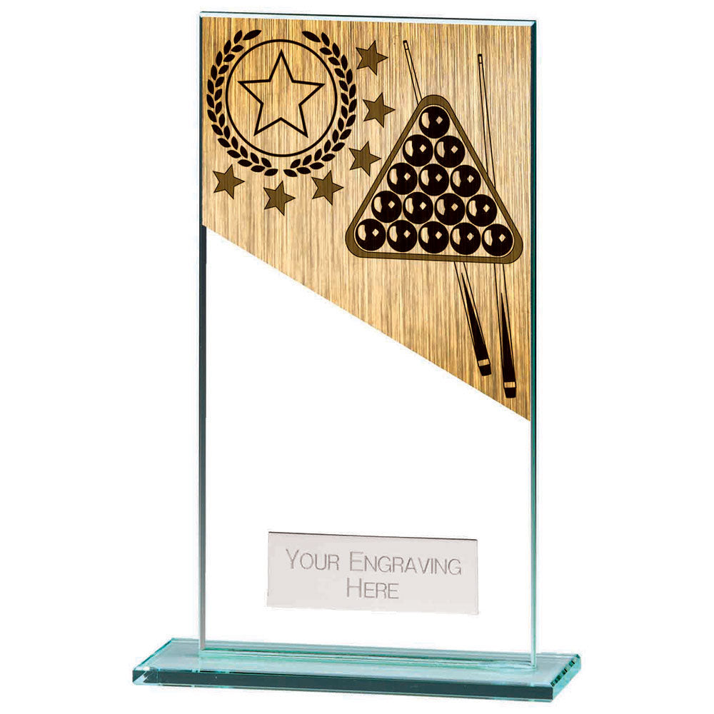 Mustang Snooker Jade Glass Award