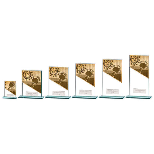 Mustang Table Tennis Jade Glass Award