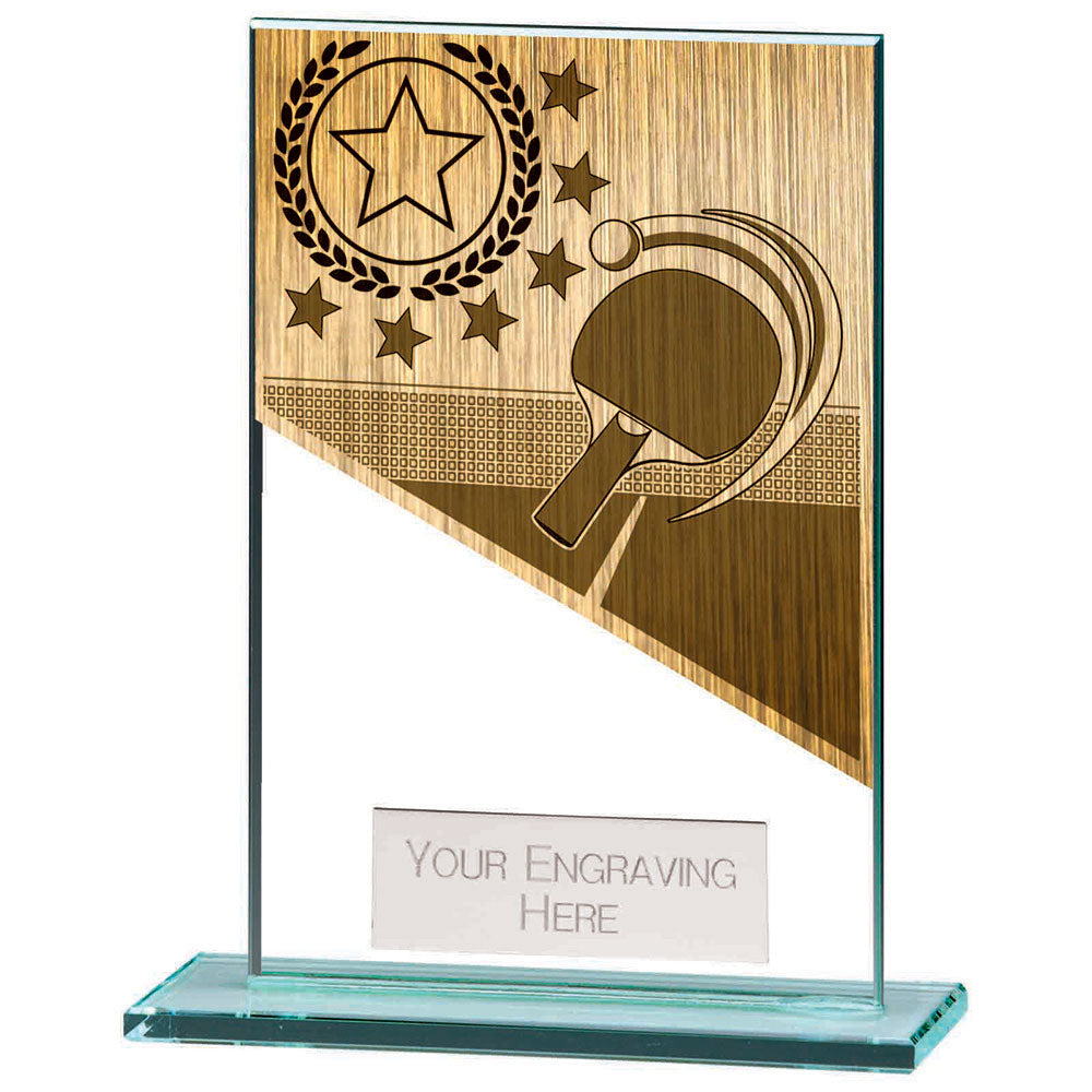 Mustang Table Tennis Jade Glass Award