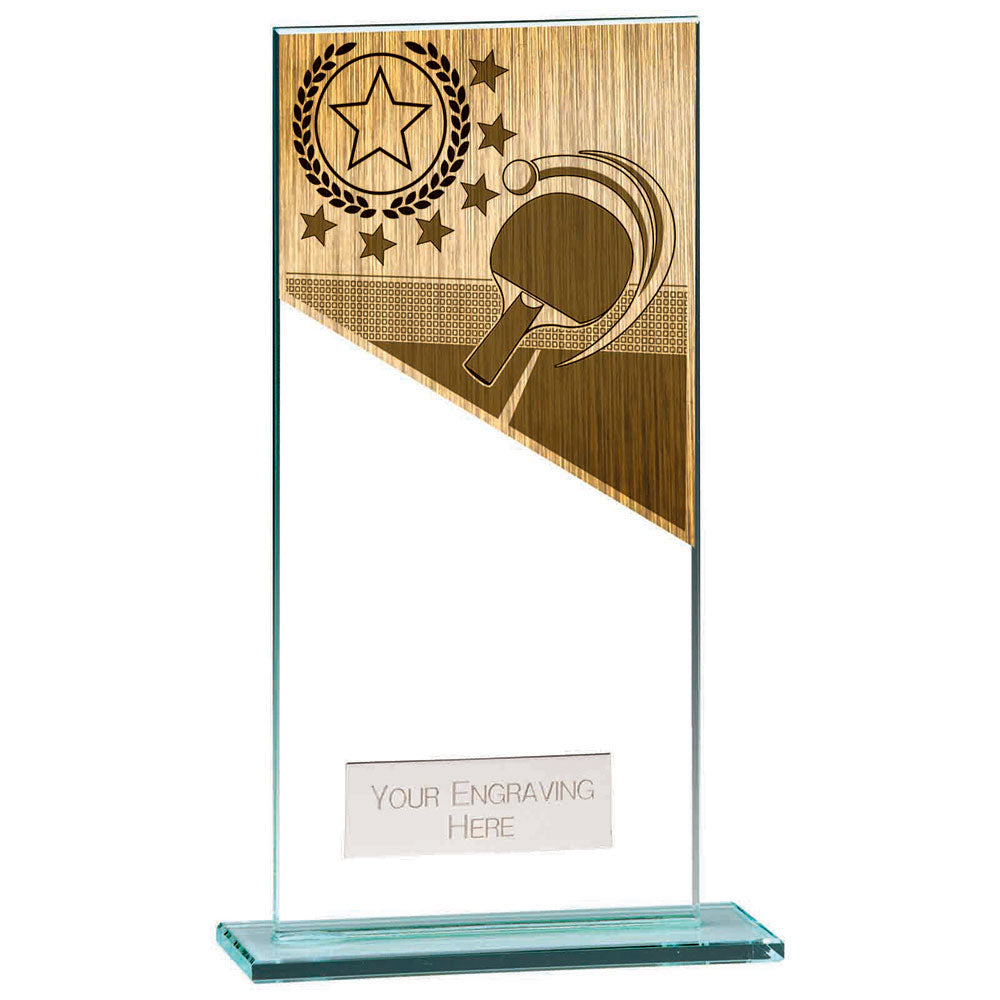 Mustang Table Tennis Jade Glass Award