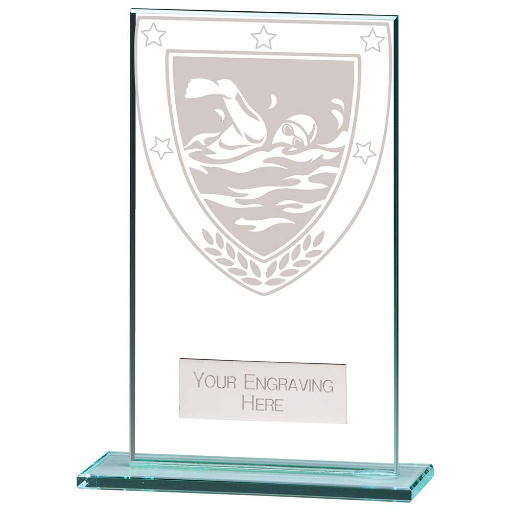 Mustang Swimming Jade Glass Award