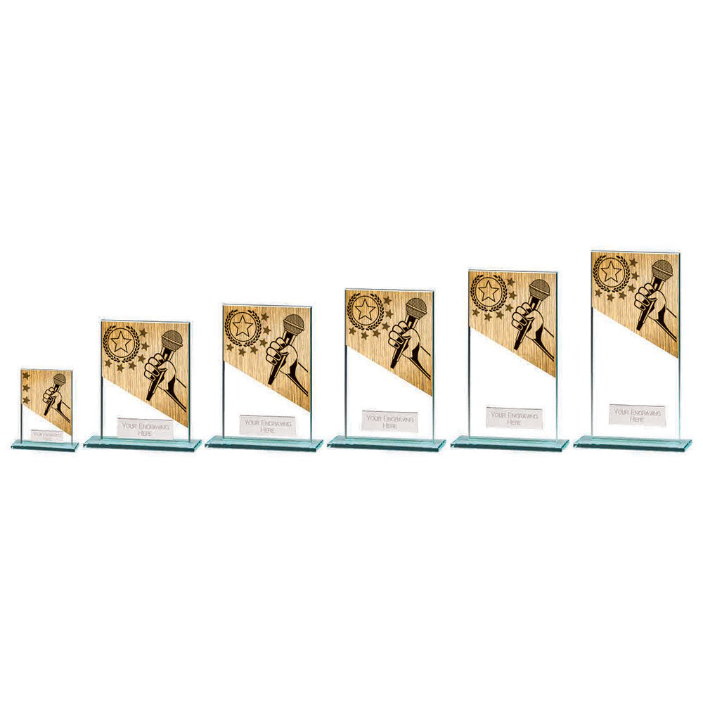 Mustang Karaoke Jade Glass Award