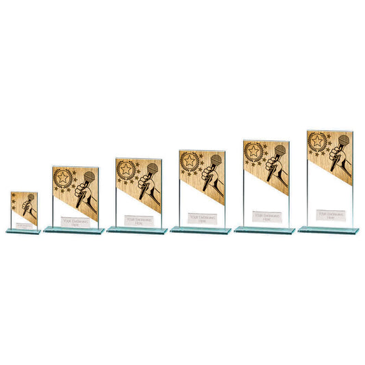 Mustang Karaoke Jade Glass Award