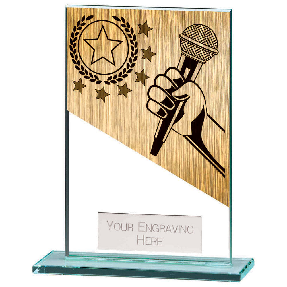Mustang Karaoke Jade Glass Award