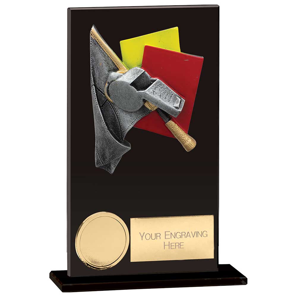 Hero Referee Glass Award Jet Black