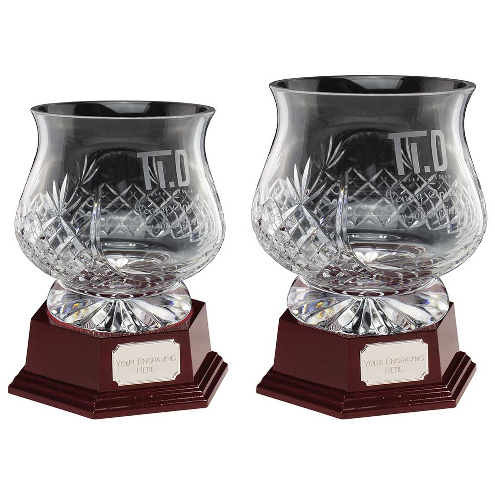 Lindisfarne Saint Finan Crystal Vase
