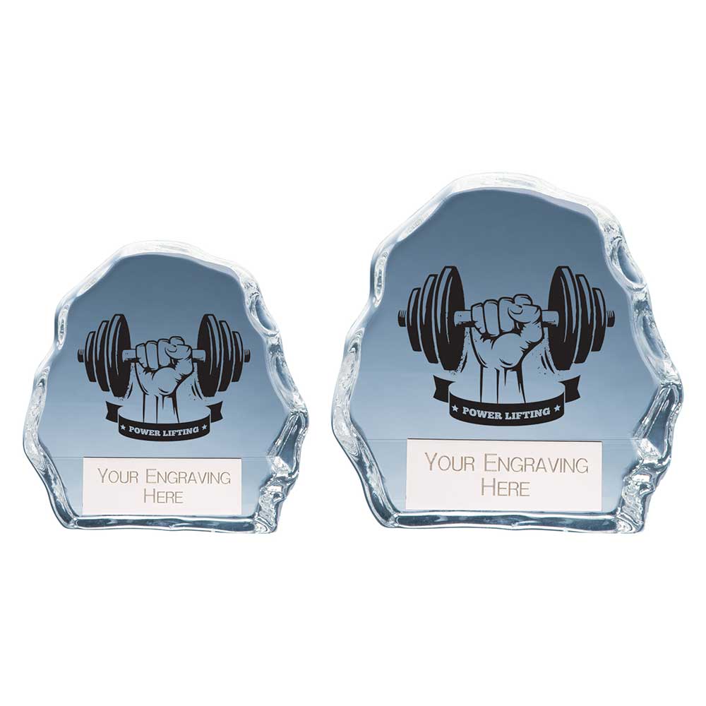 Mystique Weightlifting Glass Award
