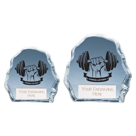 Mystique Weightlifting Glass Award