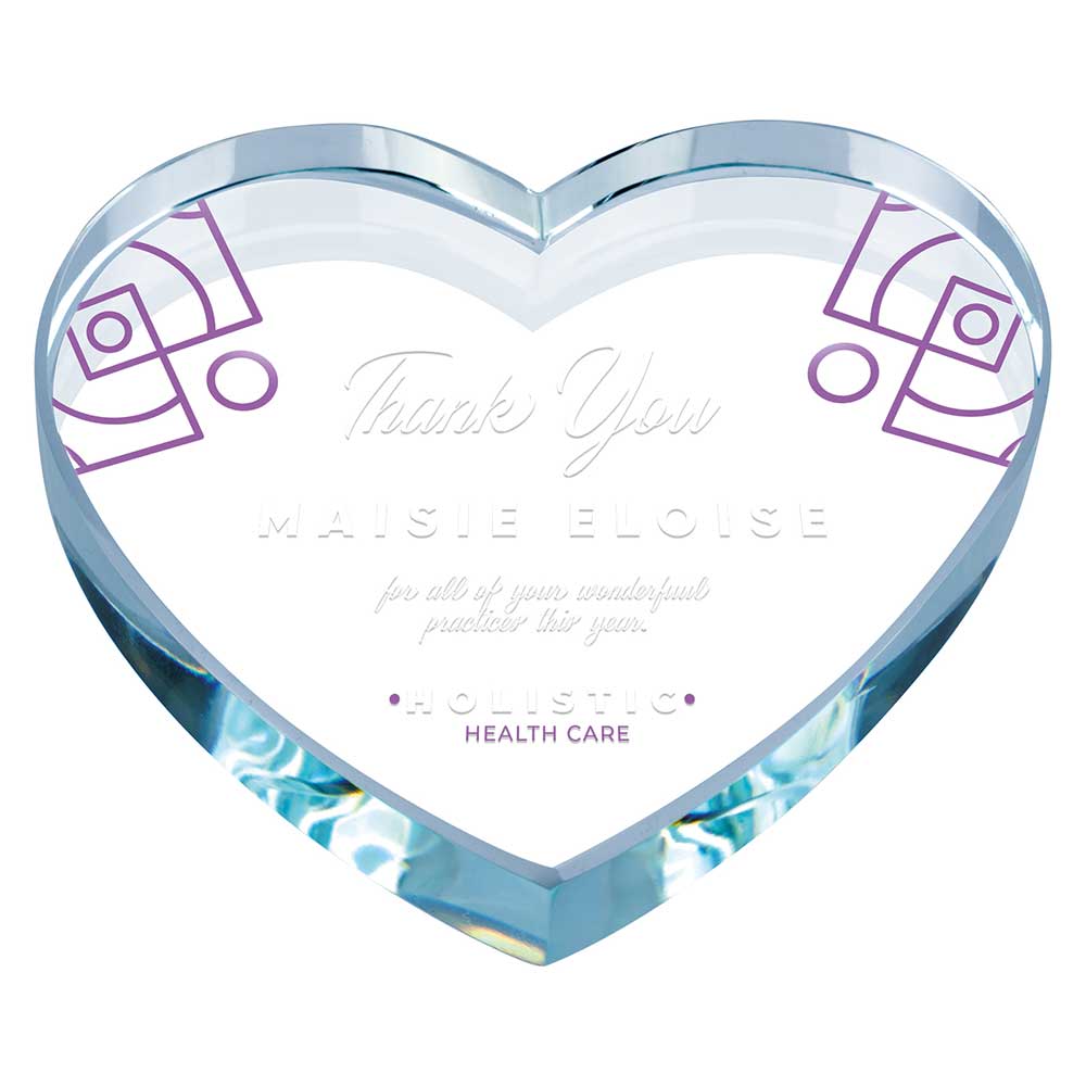 Valentine Glass Paperweight