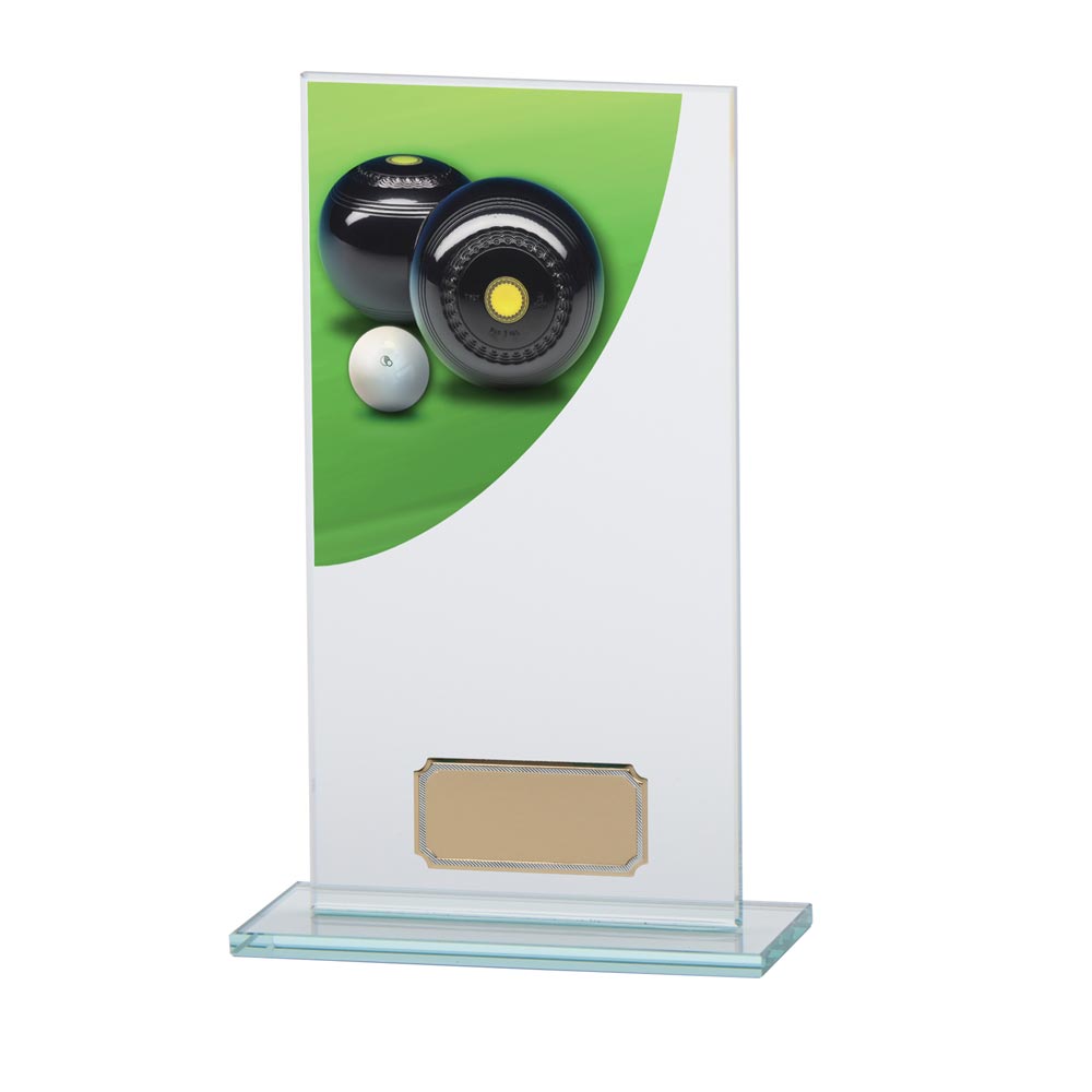 Colour Curve Lawn Bowls Jade Glass Award