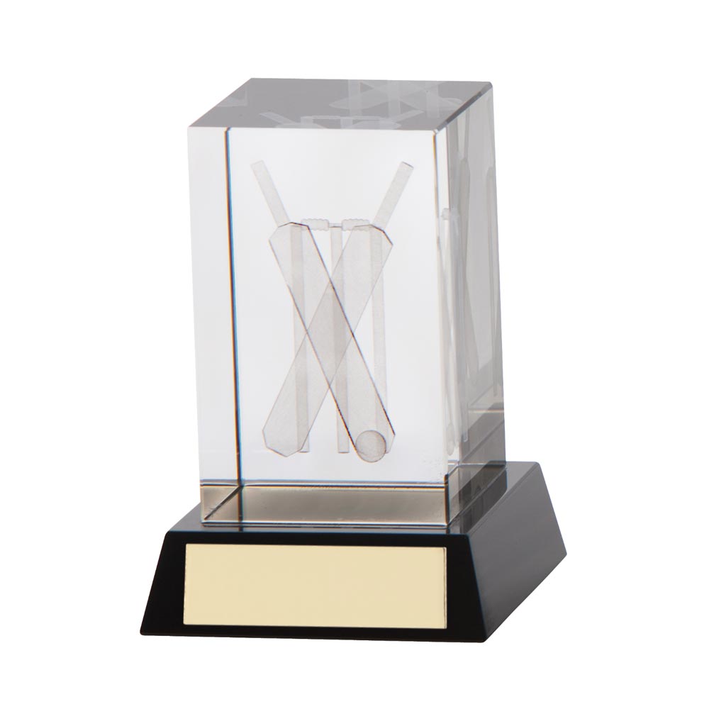 Conquest Cricket 3D Crystal Award