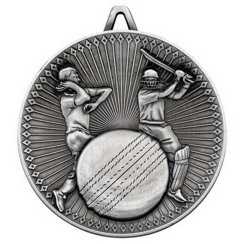 CRICKET DELUXE MEDAL ANTIQUE GOLD - 2.35in