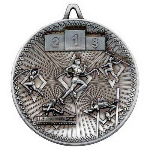 ATHLETICS DELUXE MEDAL ANTIQUE GOLD - 2.35in