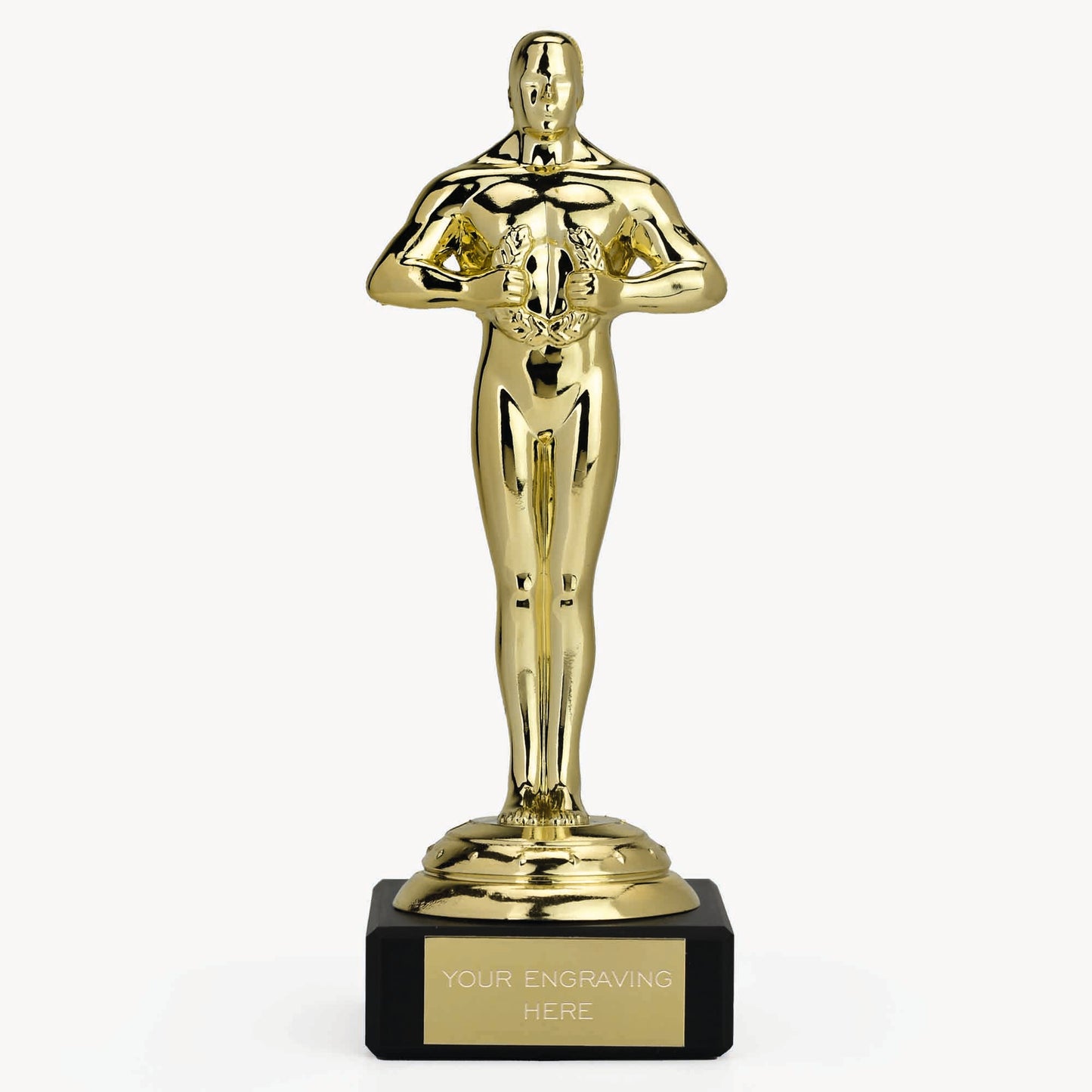 Icon Gold Achievement Statue Trophy Award On A Marble Base 15cm (6")