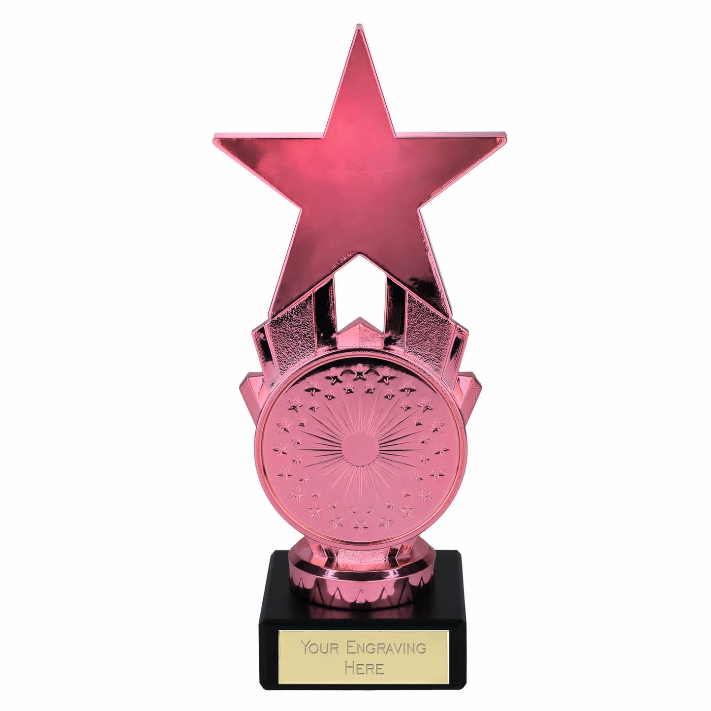 Pink Custom Logo Star Spangled Award Star 17cm (6 3/4")