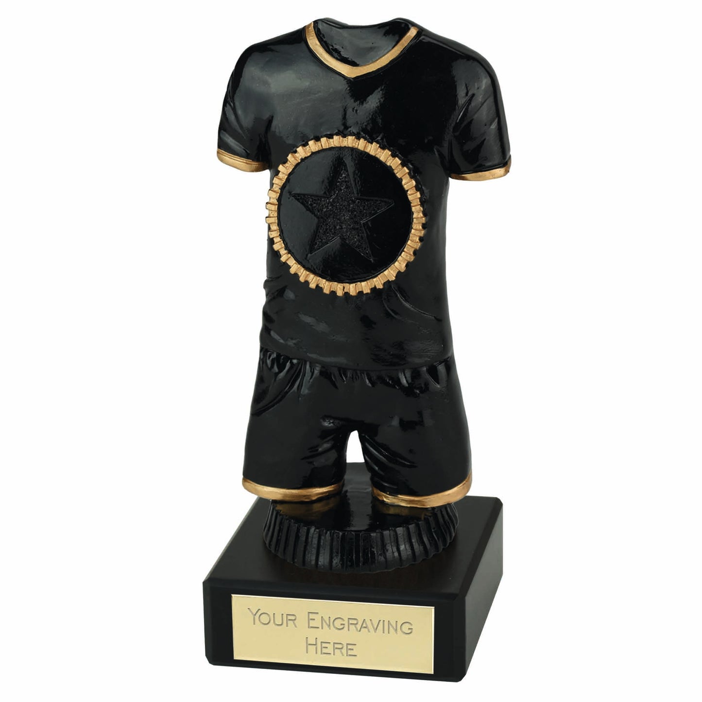 Orb Black Players Kit Award on a Marble Base 13cm (5 1/8")