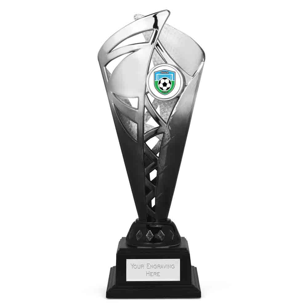 Ignite Silver & Blue Monument Trophy Cup 23cm (9")