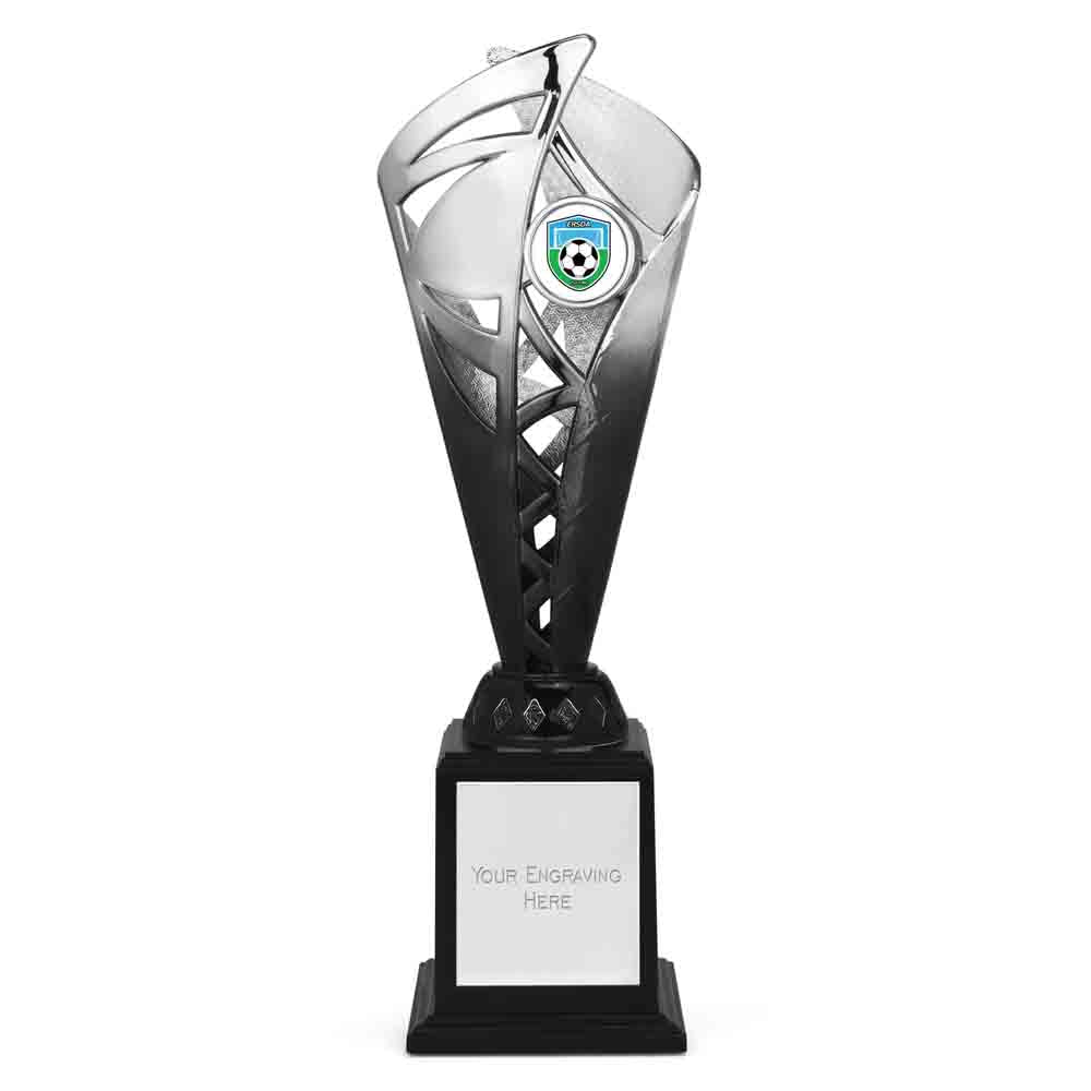 Ignite Silver & Blue Monument Trophy Cup 28cm (11")