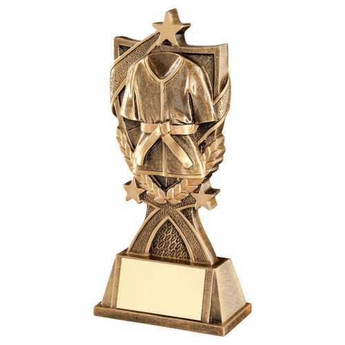 BRZ/GOLD MARTIAL ARTS '3 STAR WREATH' SERIES WITH PLATE