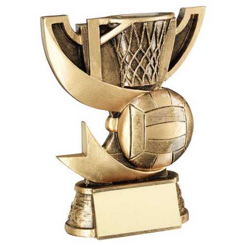 BRZ/GOLD CUP RANGE FOR NETBALL WITH PLATE
