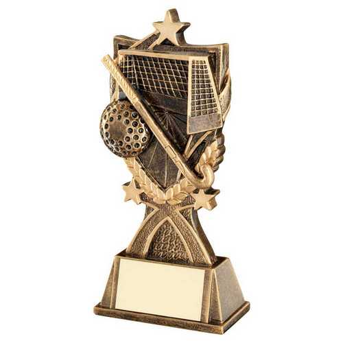 BRZ/GOLD HOCKEY '3 STAR WREATH' SERIES WITH PLATE