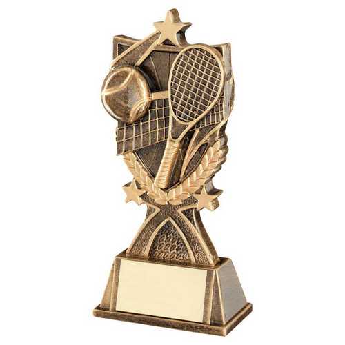 BRZ/GOLD TENNIS '3 STAR WREATH' SERIES WITH PLATE