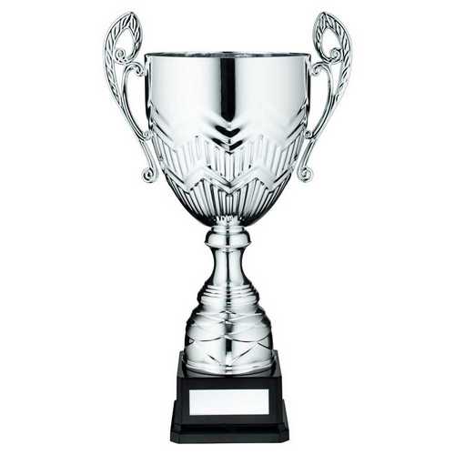 SILVER BULLET BOWL WITH HANDLES ASSEMBLED TROPHY AND PLATE