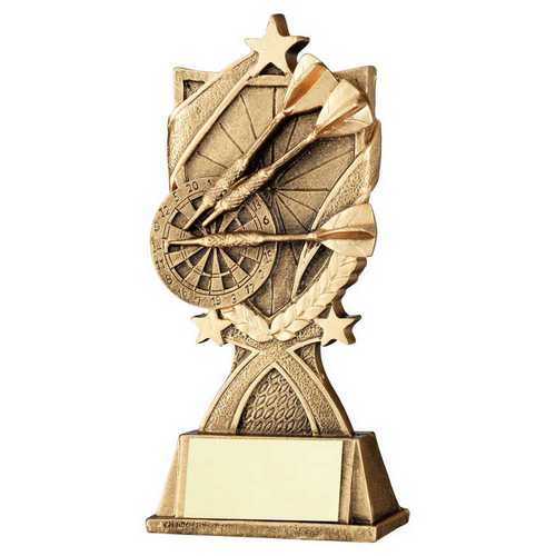 BRZ/GOLD DARTS '3 STAR WREATH' SERIES WITH PLATE