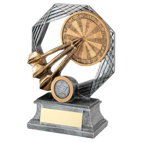 BRZ/GOLD/PEW DARTS OCTAGON SERIES WITH CENTRE (1in CENTRE)