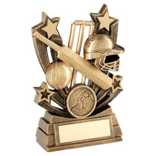BRZ/GOLD SHOOTING STAR SERIES CRICKET WITH PLATE (1in CENTRE)