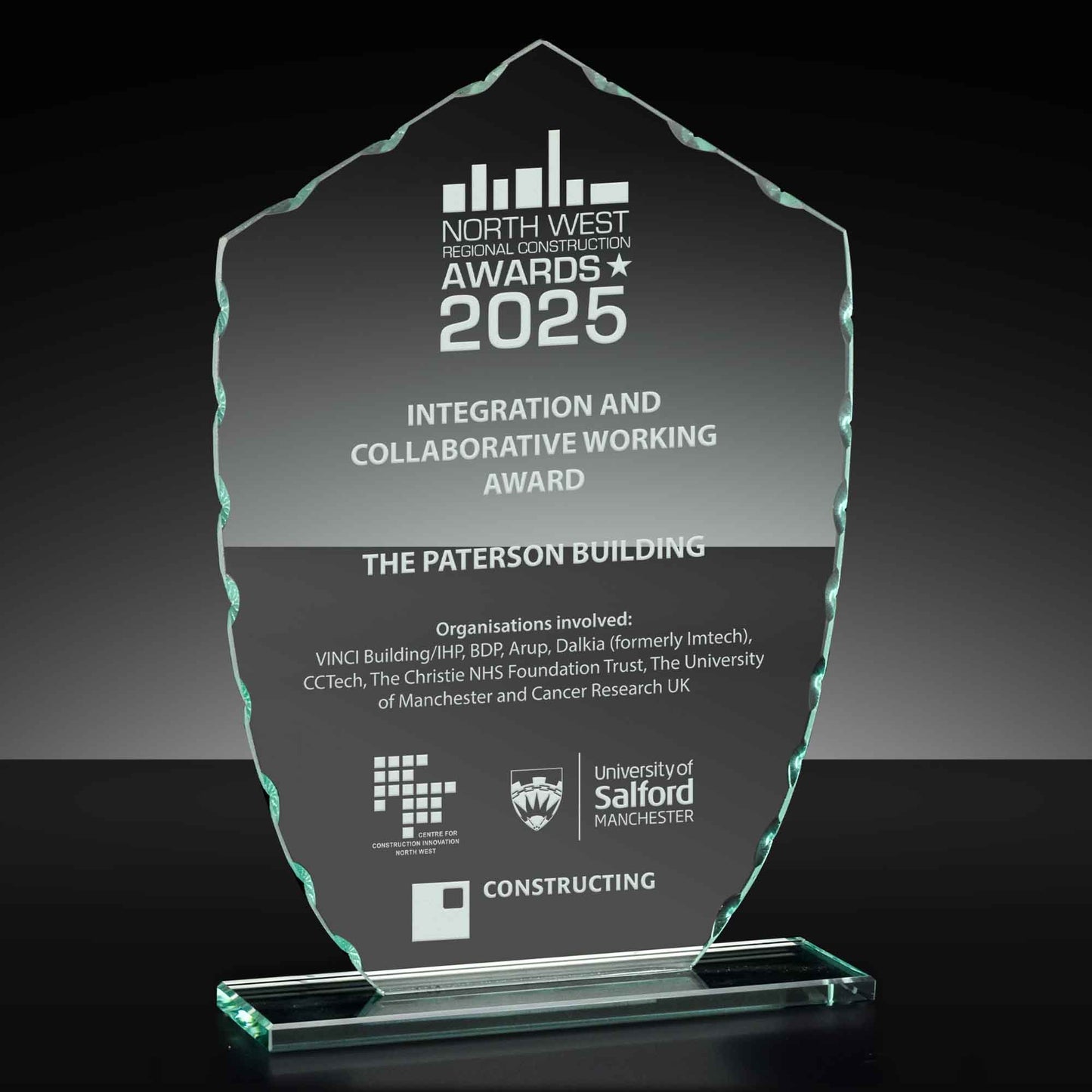 Challenge Bevelled Edge Glass Award 20cm (8")